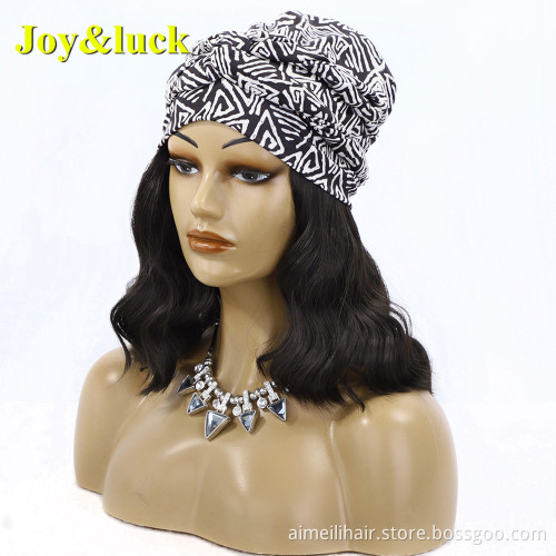 Scarf Wig African Head Band Wholesale Prices Hairband Hairstyle Colorful Short Headband Wig for Black Women Synthetic Hair Wigs